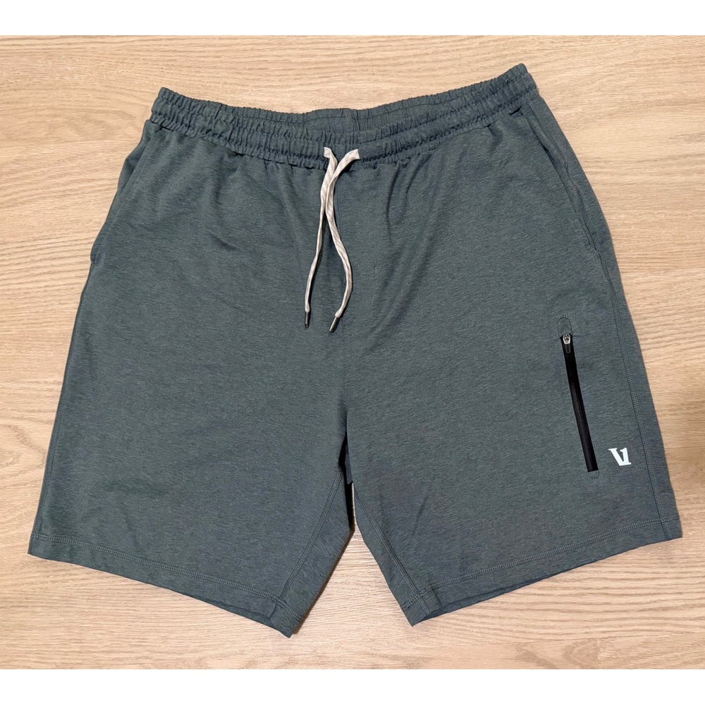 Vuori Sunday Performance Shorts 8" Men Sea Blue Heather Athleisure Lounge